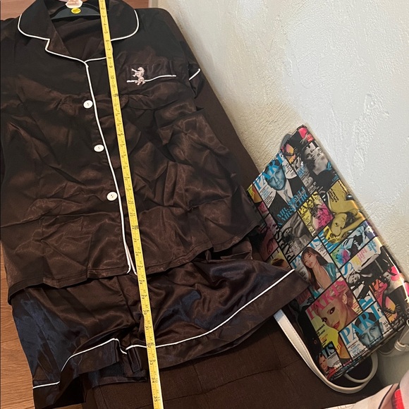 # 0711+ Women Black Satin Pajama Set - Picture 7 of 10